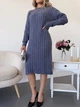 Вʼязана сукня міді INTER, колір Джинс, розмір One Size - зображення 12