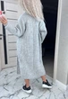 Довгий жіночий в'язаний кардиган PARIS колір Сірий, розмір One Size - изображение 5