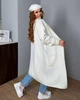 Довгий в'язаний жіночий кардиган оверсайз LIDA, колір Білий розмір One Size - изображение 3