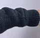 Подовжений жіночий в'язаний кардиган оверсайз ITALIA, колір Чорний розмір One Size - изображение 9