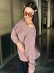 Жіночий вʼязаний светр кольору темна пудра HANNA onesize - зображення 7