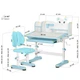 Комплект стіл + стілець + полиця Mealux BD-29 Panda XL Blue (BD-29 BL) Блакитний - изображение 3
