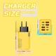 Мережевий зарядний пристрій Блок живлення для телефона 240W 4 USB A + 4 USB Type-C Швидке заряджання PD+QC3.0 Блок заряджання для Samsung, IPhone, Xiaomi, Redmi, Huawei, Realme 697 Black - зображення 4
