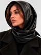 Косынка женская VILSS Fazzoletto Leather VL2116-01F One Size Черная - изображение 1