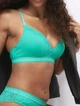 Бюстгальтер B by Boutique Lotta Ribbed без косточек с хлопком Аквамариновый 34A 75A(T81/8881) - изображение 1