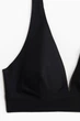 Бюстгальтер H&M без косточек и уплотнения из микрофибры черный L (1260588) - изображение 4