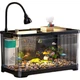 Аквариум KUOTING Lazy Fish Tank для дома, гостиной и офиса, аквариум для золотых рыбок с фильтром, черная модель. - изображение 1
