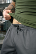 Мужские штаны карго графитовые из хлопка с 6 карманами прямого кроя на резинке с регулируемым низом на липучках 4XL - изображение 7