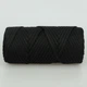Пряжа Hobby Trend Maxi Cotton, Черный №270 - плетенный хлопковый шнур 4мм для плетения макраме - изображение 3