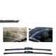 Бескаркасные щетки стеклоочистителя Aoming для Mercedes-Benz C-Class/Mercedes-Benz GLC-Class, бесшумные и износостойкие, из натуральной резины. - изображение 3
