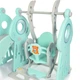 Дитяча гірка-гойдалка Bambi WM19011-5 з баскетбольним кільцем - зображення 3