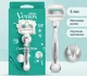 Станок для гоління (бритва) Gillette Venus Pro ComfortGlide Sensitive (1 металева ручка + 1 змінний картридж з 5 лезами + настінне кріплення) для чутливої шкіри - зображення 1