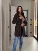 Женский прогулочный кардиган коричневого цвета 39544 One Size - изображение 2