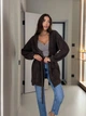Женский прогулочный кардиган коричневого цвета 39544 One Size - изображение 3