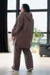 Спортивный костюм на флисе женский Olis-Style Зима-Лэйба 74-76 Кофейный (ROZ660200004) - изображение 4