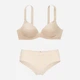 Комплект женского белья (бюстгальтер + трусики-бразилиана) Victoria's Secret 381953345 34D/M Бежевый (1161851141) - изображение 1