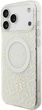 Etui na smartfon Guess IML Flowers Allover Electroplated with Pearl Strap MagSafe do Apple iPhone 18 Pro Max / Apple iPhone 17 Pro Max Białe (3666339673468) - obraz 3