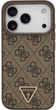 Чохол для смартфона Guess Leather 4G Triangle Strass MagSafe для Apple iPhone 18 Pro / Apple iPhone 17 Pro Brown (3666339652388) - зображення 3