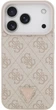 Чохол для смартфона Guess Leather 4G Triangle Strass MagSafe для Apple iPhone 18 Pro / Apple iPhone 17 Pro Pink (3666339652401) - зображення 3