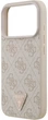 Чохол для смартфона Guess Leather 4G Triangle Strass MagSafe для Apple iPhone 18 Pro / Apple iPhone 17 Pro Pink (3666339652401) - зображення 5