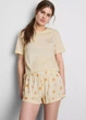 Женская пижама Primark Cotton Butter Me Up Shorty Pyjamas М Хлопковая для дома и сна Желтый (10308) - изображение 1