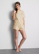 Женская пижама Primark Cotton Butter Me Up Shorty Pyjamas М Хлопковая для дома и сна Желтый (10308) - изображение 2