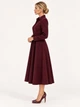 Жіноча тепла сукня з пишною спідницею LadyLike 50 Бордовий (ladlk2174362286445) - изображение 2