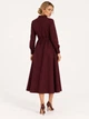 Жіноча тепла сукня з пишною спідницею LadyLike 50 Бордовий (ladlk2174362286445) - изображение 3
