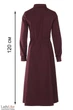 Жіноча тепла сукня з пишною спідницею LadyLike 50 Бордовий (ladlk2174362286445) - изображение 8
