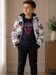 Куртка GUESS, арт. N6YL03W2661 PMNO, all-over logo and teddy bear, 5 років, 108 см - изображение 5