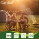Складной туристический стол Gardlov с 4 стульями 120×60 см регулируемая высота черный - изображение 8
