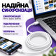 Кабель зарядки для iPhone 8/X/11/12/13/14 Pro Max кабель быстрой зарядки Type-C to Lightning шнур зарядки для айфона 1.5 м White - изображение 2