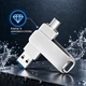 Флешнакопичувач BauTech 64 ГБ USB 2.0 + Type-C OTG (1016-720-00) - зображення 5