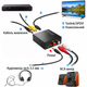 Перехідник аудіо-оптика на 3.5 мм + тюльпани/toslink to 3.5mm jack/RCA 77307 - зображення 5