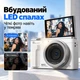 Цифрова камера BKKA C89 Срібляста, 64 Мп, 4K, 16× цифровий зум, автофокус, електронна стабілізація, поворотний екран 180° - зображення 4