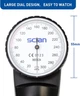Тонометр анероїдний Scian HS-20F з манжетою D-Ring 25-40 см і сумкою (чорний) - зображення 7