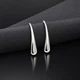 Серебряные серьги Капельки - изображение 2