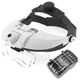 Лупа окуляри бінокулярні Magnifier 81001-H з LED підсвіткою / збільшення 1X 1.5X 2X 2.5X 3.5X - зображення 1