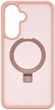 Чохол для смартфона Samsung Galaxy A57 Evelatus Shield Case With MagSafe & Stand Matte Ring Light Pink (EVESAMA57SCMSMRHP) - зображення 3
