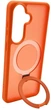 Etui na smartfon Samsung Galaxy S26 Evelatus Shield Case With MagSafe & Stand Matte Ring Orange (EVESAMS26SCMSMRO) - obraz 2
