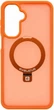 Etui na smartfon Samsung Galaxy A17 4G / A17 5G Evelatus Shield Case With MagSafe & Stand Matte Ring Orange (EVESAMA17SCMSMRO) - obraz 3