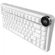 Клавіатура Ajazz AK820 V2 White Peach Switch Wireless/Bluetooth/USB UA White (AK820-V2-WP-S-W) - зображення 6