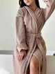 Халат жіночий з капюшоном COSY махровий Fortune 2XL бежевий 925H2W - изображение 4
