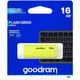 USB флеш накопитель Goodram 16GB UME2 Yellow USB 2.0 (UME2-0160Y0R11) GOODRAM UME2-0160Y0R11 1080723 - изображение 3