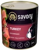 Вологий корм для дорослих собак Savory з індичкою 800 г (30525) (4820232630525) - зображення 1