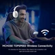 Навушники MCHOSE V9 PRO White blue Бездротова Ігрова Гарнітура, Радіоканал/Bluetooth/3.5мм. Знімний Мікрофон, RGB Підсвічування, Об'ємний звук 7.1, Автономна робота 250 Годин - зображення 6