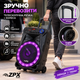 Акустическая система ZPX 12", Bluetooth, микрофон, караоке, TWS, USB/SD/AUX/FM, LED, аккумулятор 12В 12А·ч - изображение 3