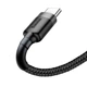 USB Data-Кабель Baseus Cafule Cable USB to Type-C 3A 2m, Gray-Black - зображення 5