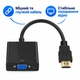 Адаптер однонаправленный вход HDMI на выход VGA 20 см Stone переходник (ST-SC051) - изображение 2
