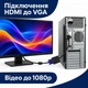 Адаптер однонаправленный вход HDMI на выход VGA 20 см Stone переходник (ST-SC051) - изображение 7